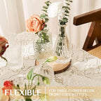 Mini Bud Vases Centerpieces for Tables,Clear Bud Vases for Flowers,Small Flower Vases Suitable for Birthday Party,Anniversary,Wedding Reception,Baby Shower (Clear, 22PCS)