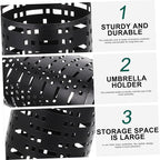 Healifty Stylish Iron Umbrella Holder Capacity Umbrella Storage Stand for Home Office and Entryway and Design for Housewarming