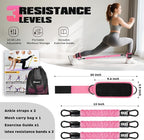 Ankle Resistance Bands with Cuffs, Leg and Glutes Workout Equipment, Resistance Bands with Ankle Straps for Cable Machine Kickbacks, Booty Workouts, Lower Body Exercises - Home Gym Exercise Equipment