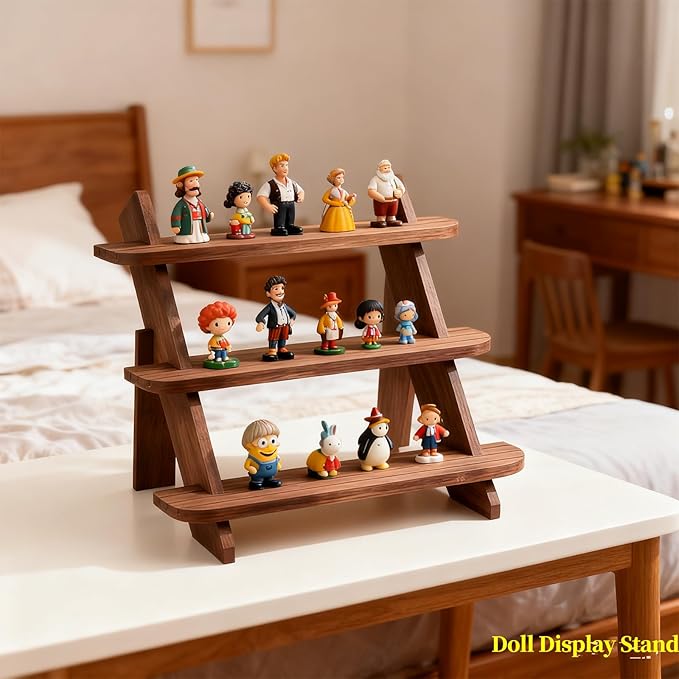 Wooden Display Stand, Tiered Cupcake Stand, 3 Tier Display Stand Riser, Rustic Risers Dessert Table Display Shelf Spice Rack Organizer Holder, Cologne Stand Perfume Organizer Stand