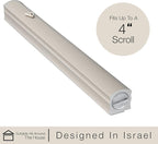A&S Mezuzot Alumium Mezuzah Case in Silver Shin Design Weatherproof Door Mezuza Judaica Art for Home Blessing (Ivory, 5 Inches)