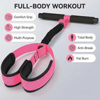 Pedal Resistance Band with Handles, Fabric Non-Slip Foot Pedals for Stable Home Workout, Low-Impact Full Body Exercise Band for Women, Stretching, Strength Training & Daily Mobility