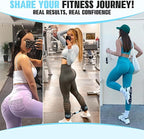 Ankle Resistance Bands with Cuffs, Resistance Bands for Working Out, Home Gym Workout Equipment for Women, Pilates Exercise, Hip, Leg, Glute Ankle Weights Training- Exercise Guides Included