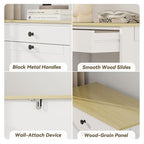 Shoe Cabinet with 2 Flip Drawers, Slim Wooden Hidden Shoe Organizer with Drawer, Pet-Proof Narrow Shoe Storage Cabinet for Entryway Living Room Behind The Door