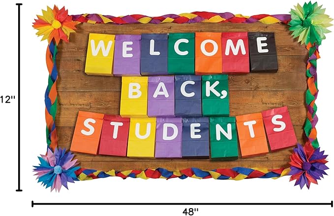 Fadeless Bulletin Board Paper, Fade-Resistant Paper for Classroom Decor, 47.25” x 12’, Shiplap, 1 Roll