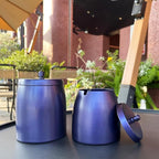 Ash Tray, Large Outdoor Ashtray with Lid, Ashtray for Outside Patio, Stainless Steel Windproof Smokeless Ash Tray for Balcony, Ashtrays for Smokers, Cigar, Home Office Decoration