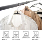Gold Hangers 100 Pack - Heavyduty Non Slip Slimline Suit Jacket T Shirt Hangers - Space Saving (Black)