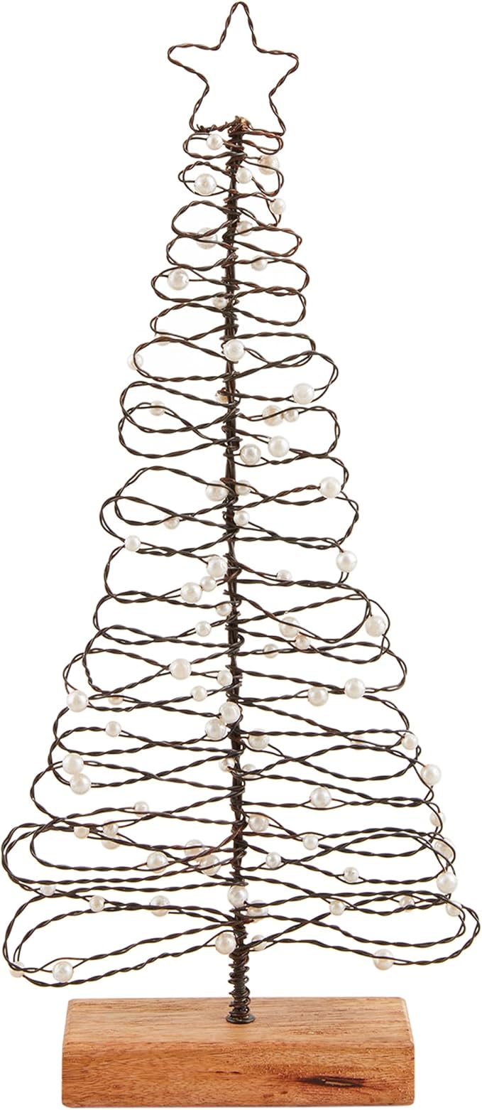 Mud Pie Sm Beaded Wire Tree Table SITTERS, Black