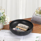 Stainless Steel Bowl Decorative Key Bowl Serving Bowl for Snack Fruit Dish Round Key Dish for Entryway Table Coffee Table Kitchen Counter, 8.3 Inches