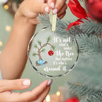 BSQUIELE Christmas Ornament Gifts for Women Men - Christmas Ornaments 2025 for Tree Decorations - Its Not What Under The Tree - Gift for Family, Coworker, Kid, Women, Men, Grandson, Granddaughter
