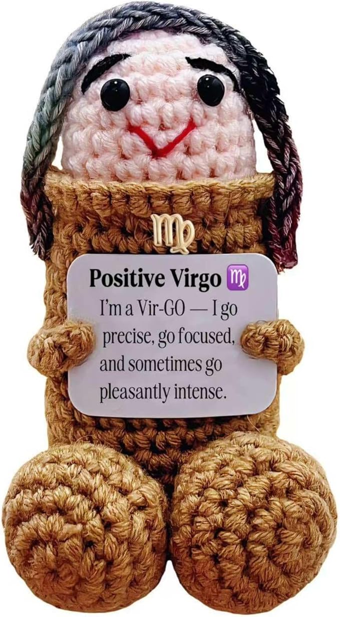 Virgo Gifts Women Men Birthday,Virgo Gift Zodiac Astrology Plush Toy for Halloween,Retirement Bosses Day Inspirational Stuff Things