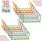 Mr. Pen- Space Saving Hangers for Clothes, 16 pcs, Pastel Colors, Plastic Multi Clothes Hangers Space Saving, 5 Slots, 360° Rotating Hooks