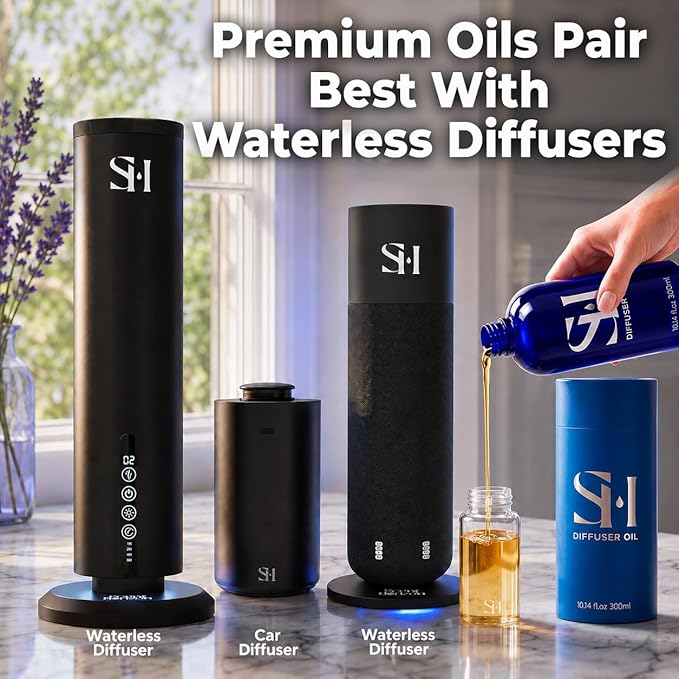 White Tea WT11 Hotel Scent Diffuser Oil | 10.14 Fl oz (300 ml) - Waterless Diffuser Oil Refill & Highly Concentrated Fragrance Oil, Diffuser Oil Scents Luxury, Hotel Oil Diffuser