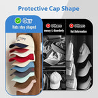 Hat Organizer for Baseball Caps for wall,2 Pack Cap Racks, Rack Hanger Storage Display Holder Hooks Stand for Closet Door,Hold Up to 40 Hats