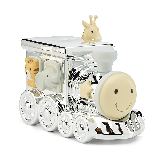 Reed and Barton 897382 Animal Train Silverplate Bank