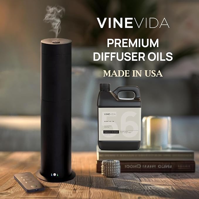 VINEVIDA [32 Fl Oz] Ocean Rain Fragrance Oil for Cold Air Diffusers, Essential Oils for Diffuser Oil Refill & Air Freshener Room Spray