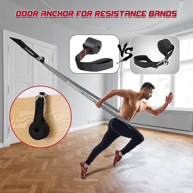 Resistance Bands, Pull Up Bands, Workout Bands for Exercise, Thick Heavy Resistance Band Set with Door Anchor, Elastic Bands for Body Stretching, Training at Home/Gym for Men & Women