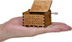 Huntmic Wooden Beauty and The Beast Music Box,Hand Crank Classic Antique Carved Wood Musical Boxes Gift for Birthday/Valentine's Day/Christmas(Beauty and The Beast)