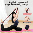 （2Pcs） Numbered Resistance Bands for Glutes & Yoga, Adjustable Pull Rope for Full Body Workout, Arm Leg Exercise Equipment for Home Gym Training(Red&Purple
