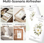 MYARO Scented Sachet House Air Freshener - 12 Pack Long Lasting Gardenia Fragrance Deodorizer for Home Closet Drawer Car