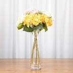 WGVI Quality Thick Weighted Tall Clear Cylinder Glass Vases, 4" W x 14" H, Flower Arrangement Floating Candle Holders Wedding Centerpieces Floral Container Home Decor, Bulk Wholesale, 12 Pcs