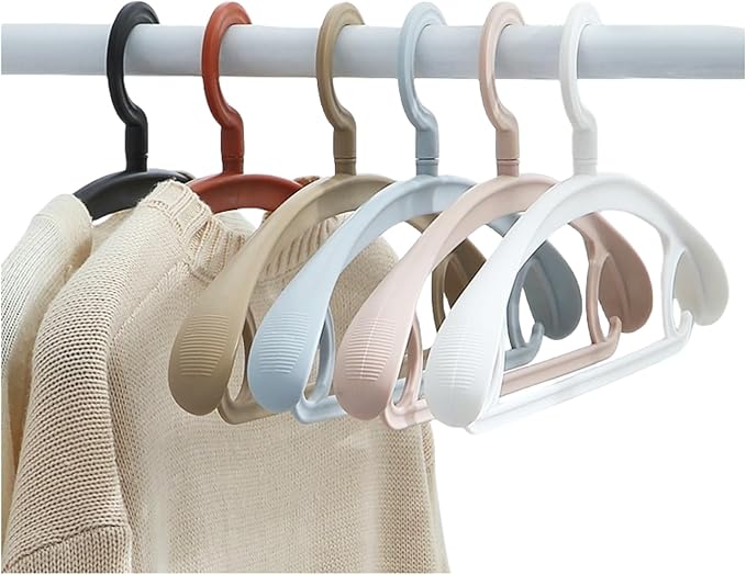 10 Pack Heavy Duty Coat Hangers 25lb Load Capacity Swivel Suit Clothes Hanger Extra Wide Shoulder Jacket Hangers Thick Non Slip Winter Large Coat Hanger Brown