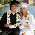 Leis for Graduation 2026, Artificial Flower Wreath with Cards Graduation Lays Gifts, Congrats Grad for High School