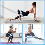 Fabric Resistance Bands for Working Out, 6Pack Non-Slip Exercise Bands for Women and Men, Fabric Booty Bands for Home, Fitness, Pilates, Stretching