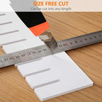 12Pcs Drawer Dividers,18.5"x4.3", Thick, DIY Drawer Separators, Large Adjustable Dresser Drawer Organizer for Clothes, Bedroom, Bathroom, Kitchen Cutlery, Desk, Office Storage