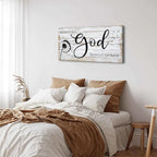 AIYISU Christian Bible Verses Wall Art Rustic Wall Decor for Bedroom Living Room Dandelion Pictures Give It To God and Go To Sleep Sign Canvas Painting Religious Poster Artwork Home Decorations 20x40