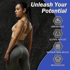 Resistance Bands for Working Out, 5 Levels Resistance Exercise Bands with Woven Bag, Bands for Working Out Women Men, Yoga, Pilates, Rehabilitation Training