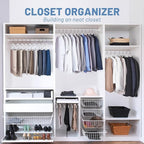 HOUSE DAY White Velvet Hangers 60 Pack, Non Slip Felt Hanger, Slim Velvet Clothes Hangers for Suits, Shirt, Heavy Duty Coat Hanger for Closet