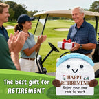 Retirement Gifts for Men Women, Funny Crochet Golf Ball Gifts for Retirement, Retirement Gift for Dad Grandpa Coworkers Husband-Meaningful Crochet Golf Ball Accessories