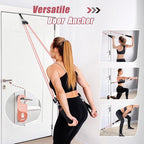 Upgraded Pilates Bar Kit with Resistance Bands Natural Latex for Women & Men, Heavy-Duty Stainless Steel Multifunctional Yoga Pilates Stick for Home Gym Exercise Fitness Equipment Full-Body Workouts