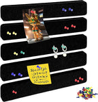 Bulletin Board Cork Board Cork Boards for Walls Cork Board for Office Pin Board Bulletin Boards for Walls (Black)