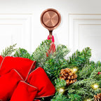 Haute Decor Attract Pinch-Free Magnetic Wreath Hanger (Brushed Copper) - 1 Pack - Safe Wreath Holder Hook for Metal Doors and Surfaces