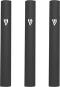 3-Piece Aluminum Door Mezuzah Cases: Special Profile, No Holes, 4-Inch 10cm Hebrew Parchment Scroll Holder Boxes