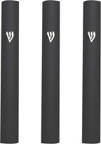 3-Piece Aluminum Door Mezuzah Cases: Special Profile, No Holes, 5-Inch 12cm Hebrew Parchment Scroll Holder Boxes