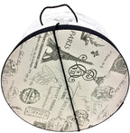 Sarah's Hat Boxes Classic Paris Hat Box – 11" x 5.5" (Dia. x Ht.) Handmade in USA – Odorless Non-Toxic Adhesive, Cording Handle – Premium Storage for Hats & Accessories