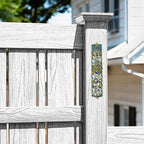 Mezuzah with Scroll for Door, Enamel&Zinc Alloy Blessing Mezuzah Case for Door, Colored Painted Mezuzha Scroll Kosher for Jewish Gifts/Jewish Decor, Christmas (White and Blue, 1.22x5.98 in)