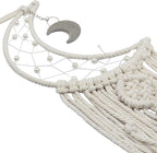 Zorfeter Moon Dream Catcher, Macrame Wall Hanging Boho Decor, Moon Star Decoration for Bedroom