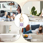 AROIC 24 Pack Car Air Freshener Diffuser, Long Lasting Hanging Fragrance Fresheners Set, Essential Oil Diffuser Scents Accessories, Cute Car Interior for Women & Men