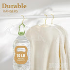 MIZGI Premium Clear Hangers (Pack of 50) Heavyduty-Acrylic No Shoulder Bump Suit Hangers - Space Saving Clothes Hangers,Rounded Hanger for Coat,Sweater,Jackets,Pants