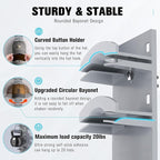 Hat Organizer for Baseball Caps 2Pack, Hat Rack for Wall with Strong Adhesive Hold up to 20 Hats, Hat Hanger Holder Display for Door Closet, Cap Organizer Storage Multilayer Two Mounting Option(Grey)