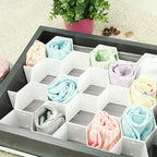 Foraineam 3 Pack Honeycomb Drawer Organizer Plastic Partition Cabinet Clapboard Storage Boxes Closet Organizer Drawer Dividers