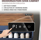Shoe Cabinet with 2 Flip Drawers and Deodorizing Function, Hidden Shoe Storage Cabinet with 2 Pull-out Drawers, Farmhouse Shoe Organizer for Entryway, Narrow Shoe Rack for Front Door Entrance, Blue
