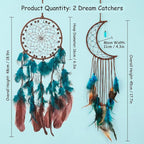 2 Pack Dream Catchers Kit, Dream Catcher for Everyone Iron Dream Catcher Kit, Handcrafted Home Decor, Bedroom Wall Hanging, Cultural Room Accent