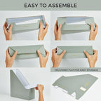 ZICOTO Beautiful Magazine Holder Set Of 3 - Sturdy File Holder to Organize Your Desk Or Shelves - The Perfect Office Storage to Effortlessly Organize Your Paperwork/Files, Magazines, Books Or Binders