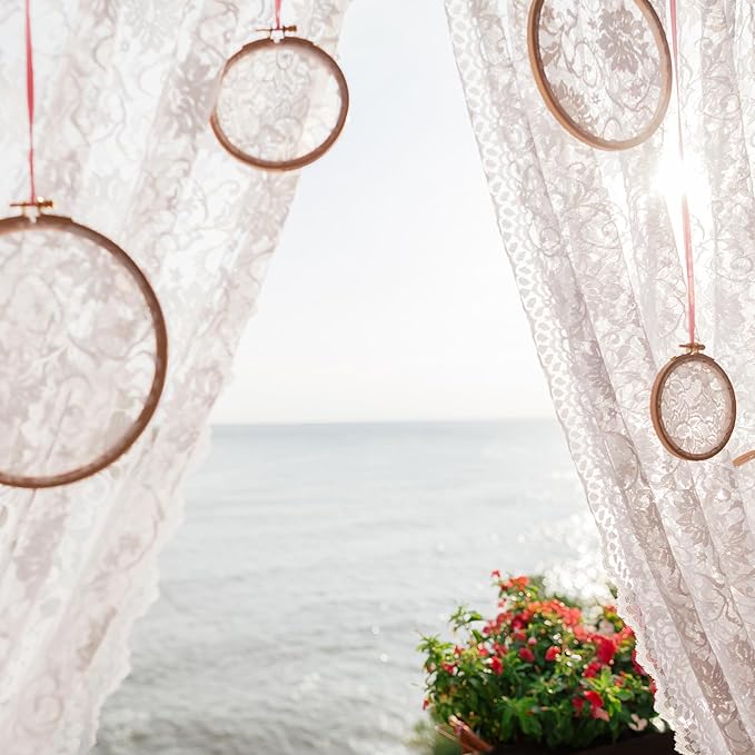 Patelai 20 Pcs Metal Rings for Crafts Dream Catcher Rings, Macrame Hoops for DIY, 5 Sizes Metal Floral Hoop for Floral Macrame Wall Hanging Dream Catcher and Crafts (Silver)