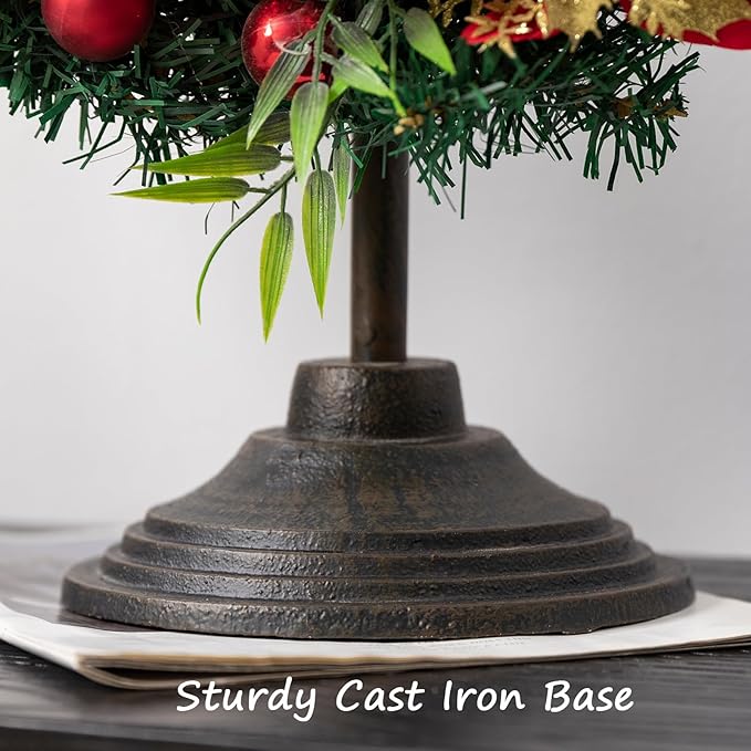 Wreath Stands for Display, Retro Black Standing Wreath Holder, Wrought Iron Wreath Hanger Stand, Wreath Holder Stand with Fleur-De-Lis Top, Floor and Tabletop Christmas Wreath Stands for Porch, New Year Wreath, Party Decor